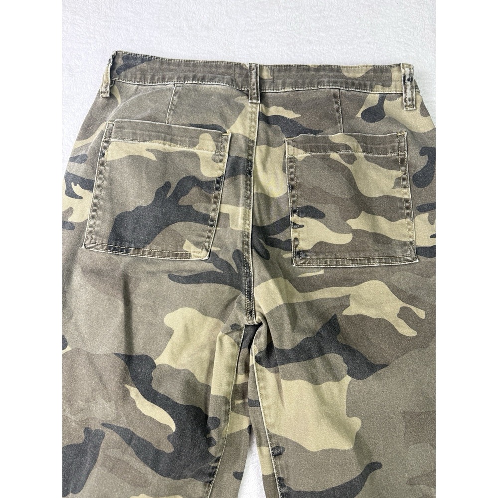Kut From The Kloth Ashton Camo Barrel Leg Pant Size 6 High Rise Cotton Blend - Picture 5 of 11